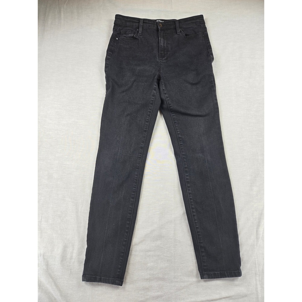 Buffalo David Bitton Mollie High Rise Skinny Jeans Black Stretch Size 6/27